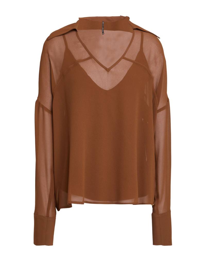 MANILA GRACE Top Damen Braun von MANILA GRACE