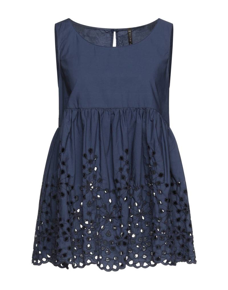 MANILA GRACE Top Damen Taubenblau von MANILA GRACE