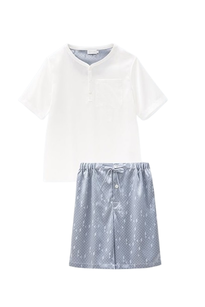 MANITO | Fragment Kid’s Short Pajama Set | Kid's Cornflower Blue Boys' Pajamas von MANITO