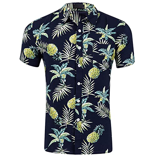 Herren T Shirts Hawaii Floral Hemd Button down Hemden Männer Urlaub Freizeit Kurzarm Aloha Party Shirt Beach Shirts Ananas Schwarz XXL Herren T Shirts Hawaii Floral Hemd Button down Hemden Männer Urlaub Freizeit Kurzarm Aloha Party Shirt Beach Shirts Ananas Schwarz XXL von MANLUODANNI