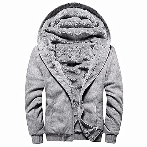 MANLUODANNI Kapuzenpullover Herren, Dicker Hoodie Herren Pullover Jacke Sweatjacke Kapuzenjacke Classic Hoodies Sweater Langarm Casual Kapuzenpulli Mit Fleeceartig-Innenseite Dunkelblau 3XL von MANLUODANNI