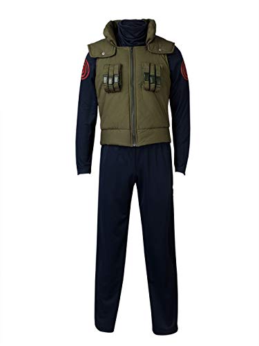 MANMICOS US Size Comic Herren Anime Cosplay Kostüm Halloween Weste 3-teiliges Set M von MANMICOS