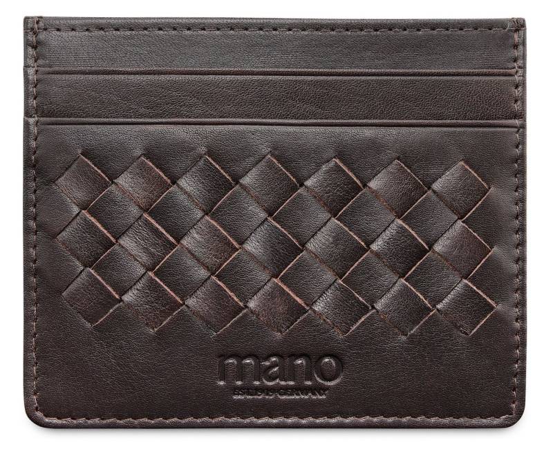 MANO Kartenetui Don Luca, aus echtem Rindsleder von MANO