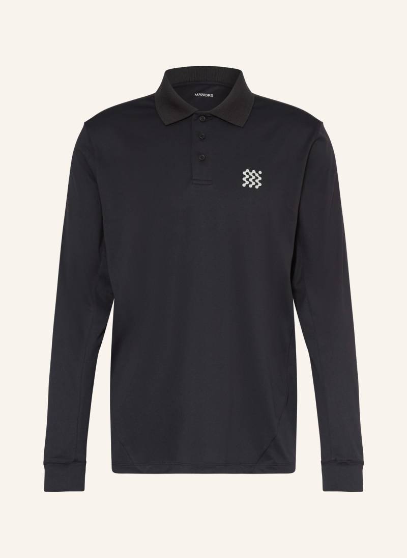 Manors Funktions-Poloshirt Course schwarz von MANORS