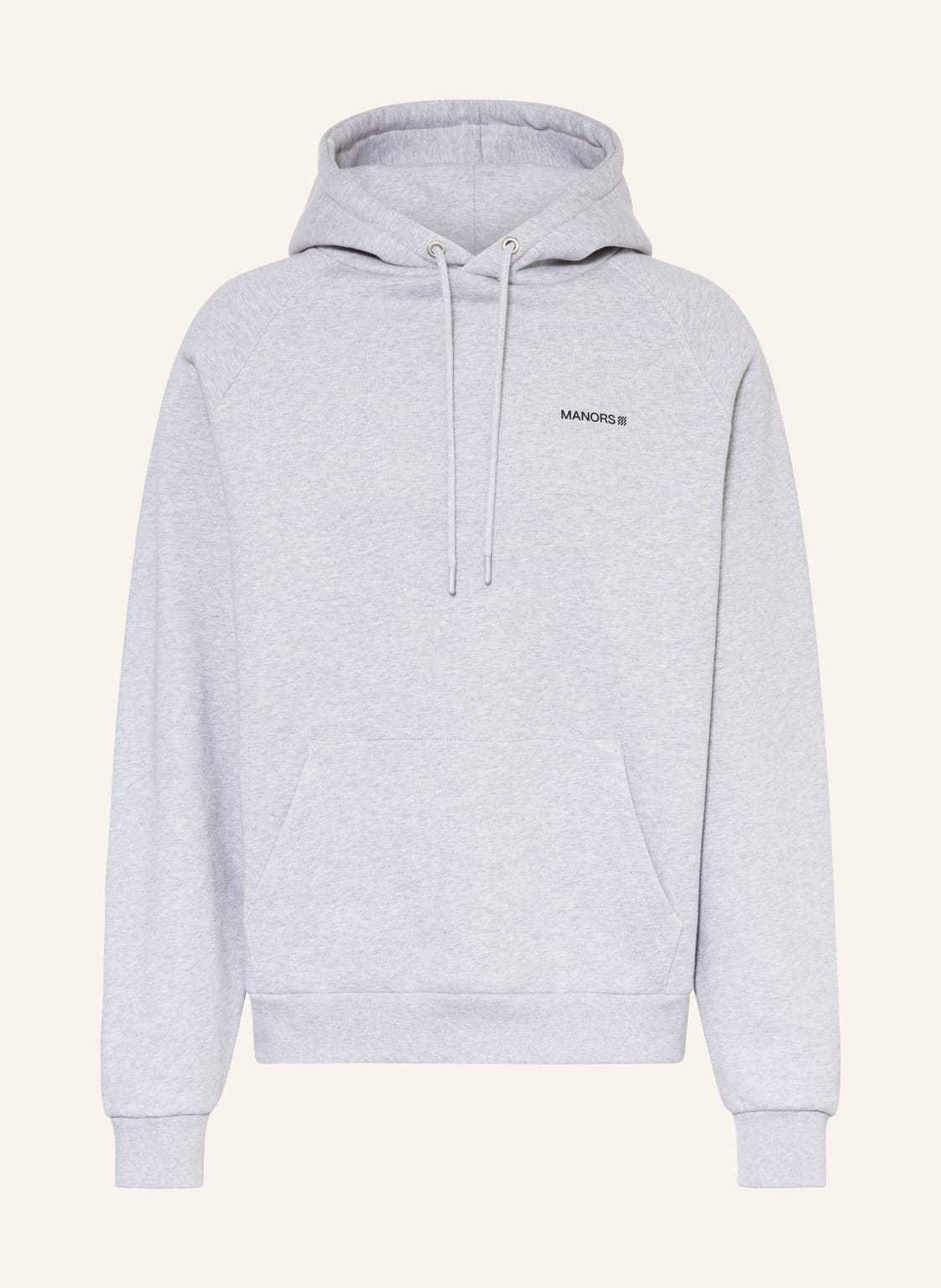 Manors Hoodie Organic Logo grau von MANORS