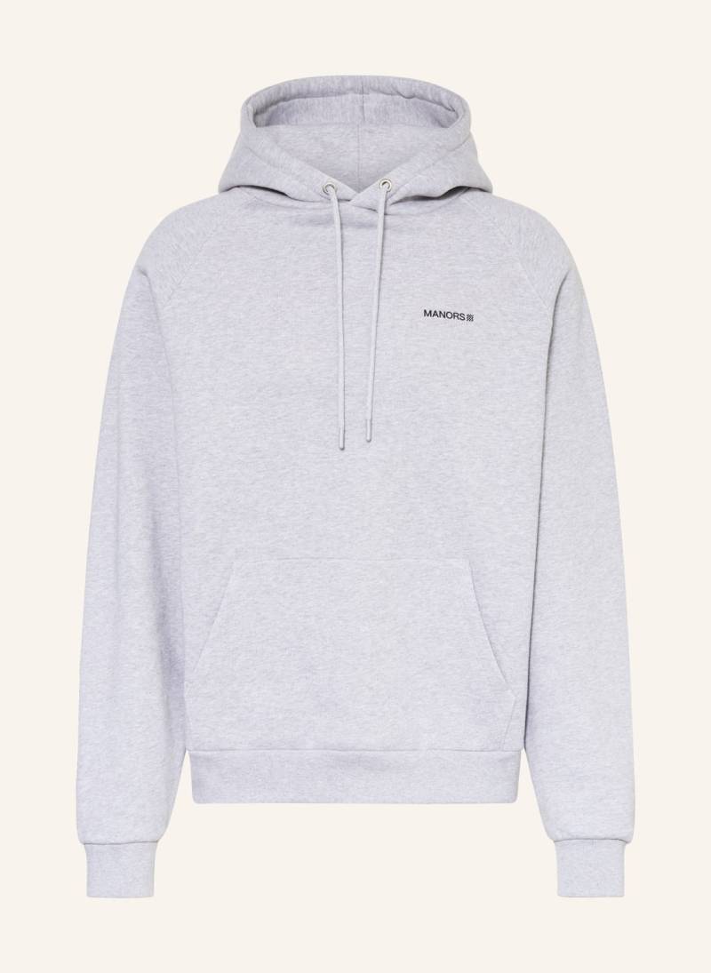 Manors Hoodie Organic Logo grau von MANORS