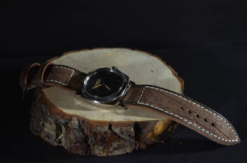 Ma Leder Uhrenarmband 26 24 22 Mm Fosso Braun Echtes Kalbsleder Vintage Band Handmade Passend Für Panerai Usw von MANSAREA