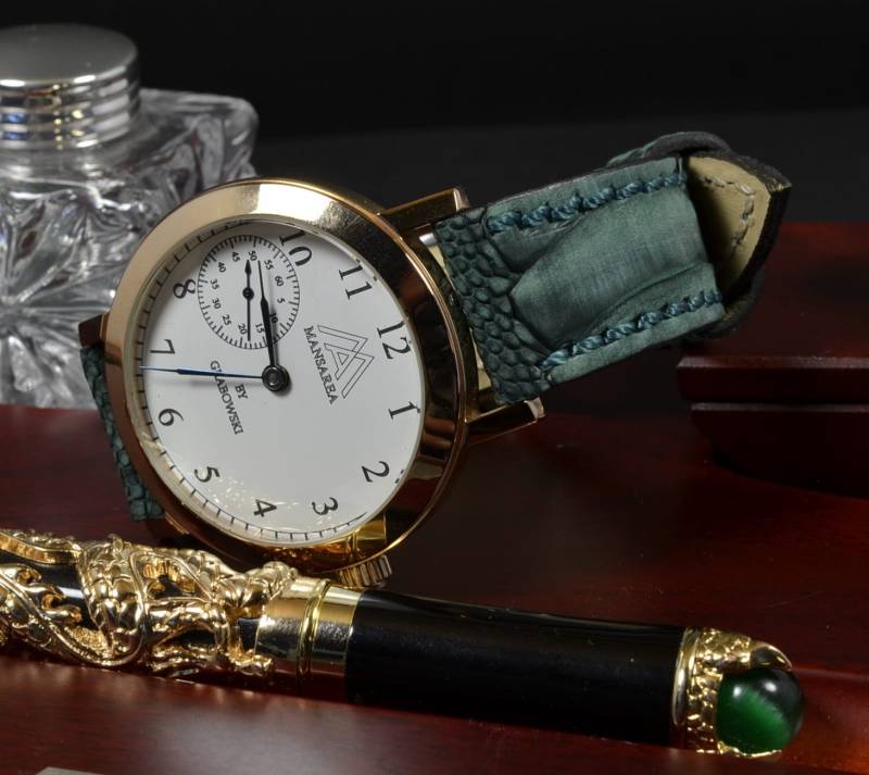 Ma Uhrenarmband 22 20 18 Mm Echtes Straußen Bein Nubuk Hautband Grün Matt Passend Fürrolex Omega Etc Classic Band Handmade Spain von MANSAREA