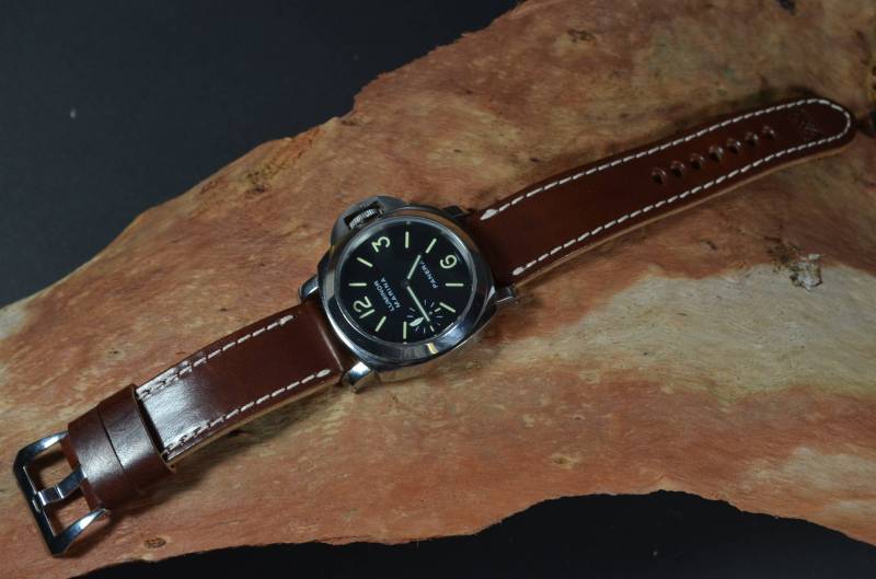 Ma Uhrenarmband 26 24 22 Mm Alte Malaga Schokolade Ii Braun Echt Kalb Sattelleder Vintage Band Passend Für Panerai Etc von MANSAREA