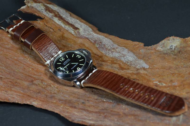 Ma Uhrenarmband 26 24 22 Mm Coliseum Chocolate Ii Braun Echtes Kalbsleder Vintage Band Passend Panerai Invicta Etc von MANSAREA