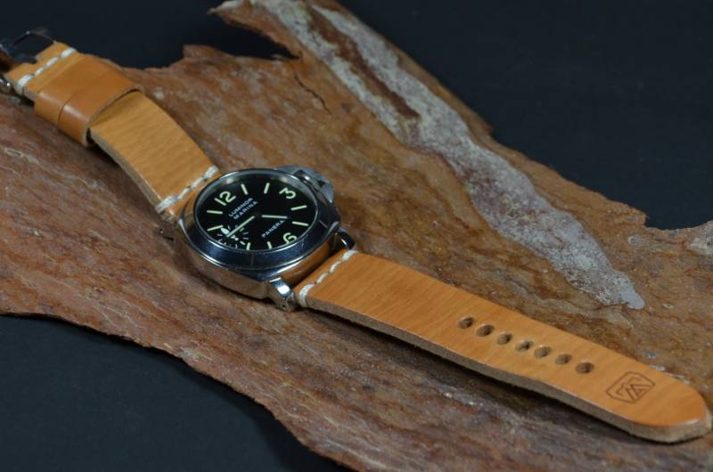 Ma Uhrenarmband 26 24 22 Mm Coliseum Walnuss Ii Braun Echt Kalbsleder Vintage Band Passend Panerai Etc von MANSAREA