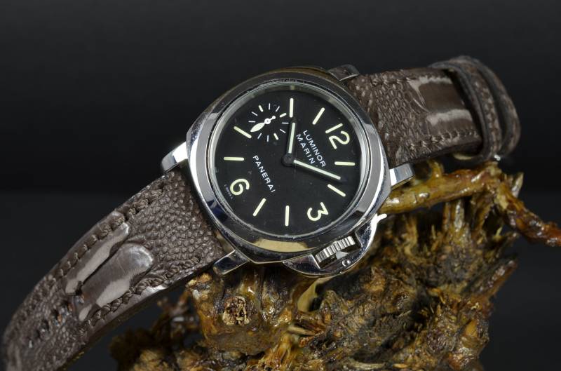 Ma Uhrenarmband 26 24 22 Mm Echt Straußen Bein Haut Nubuk Braun Phantasy Passend Für Panerai Breitling Harley Usw Handmade Spain von MANSAREA