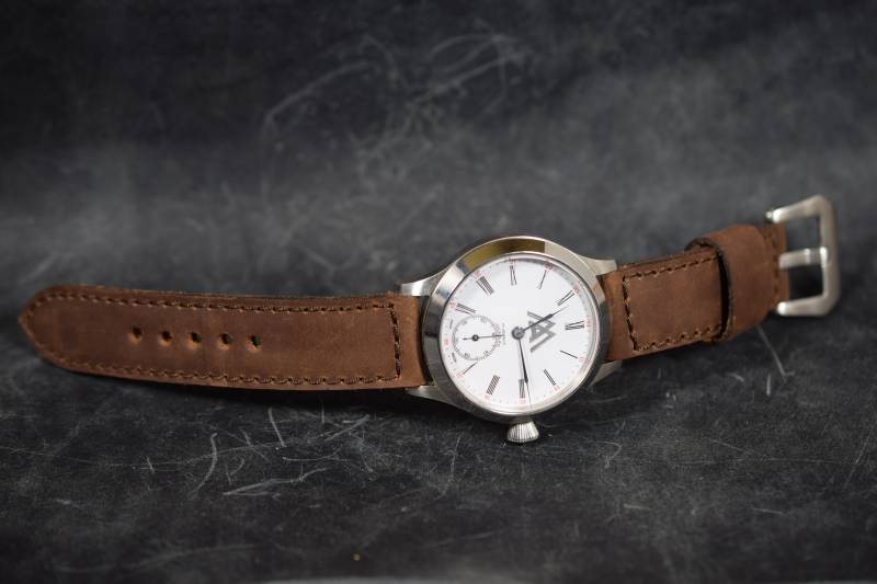 Ma Uhrenarmband 26 24 22 Mm Flex Braun I Echt Vintage Kalbsleder Passend von MANSAREA