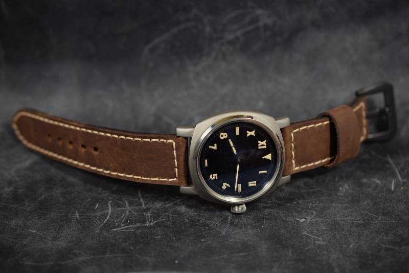 Ma Uhrenarmband 26 24 22 Mm Flex Braun Ii Echt Vintage Kalbsleder Band Passend Panerai Harley Seiko Etc Handmade Spain von MANSAREA