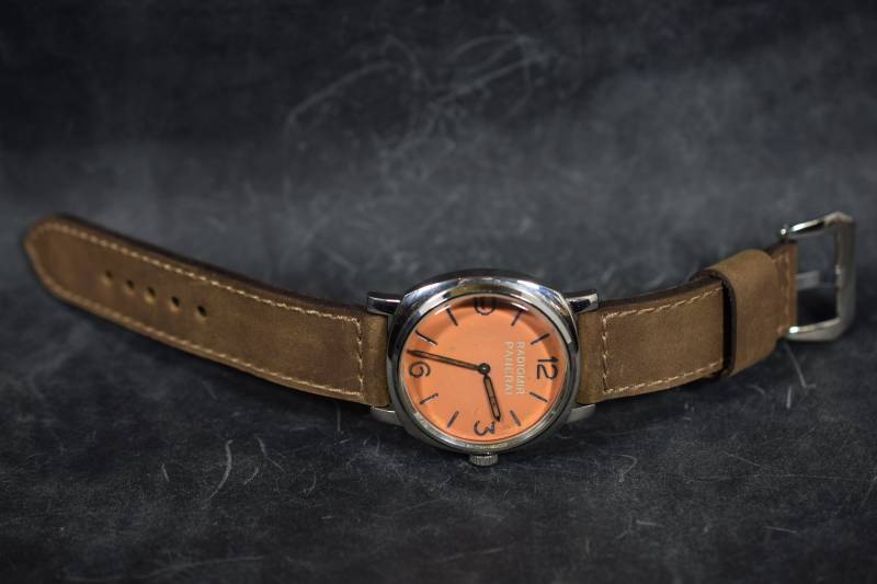 Ma Uhrenarmband 26 24 22 Mm Flex Stone Braun I Echtes Kalb Vintage Leder Passt Panerai Breitling Omega Usw Handmade Spanien von MANSAREA