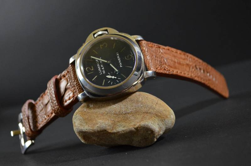 Ma Uhrenarmband 26 24 22 Mm Havanna Braun Matt I Echt Ostrich Beinhaut Passend Für Panerai Breitlingschönerolex Omega Etc Handmade Spanien von MANSAREA