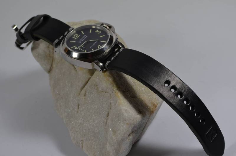 Ma Uhrenarmband 26 24 22 Mm Salerno Schwarz Iii Echtes Kalbsleder Vintage Band Passend Für Panerai Invicta Usw Handmade Spain von MANSAREA