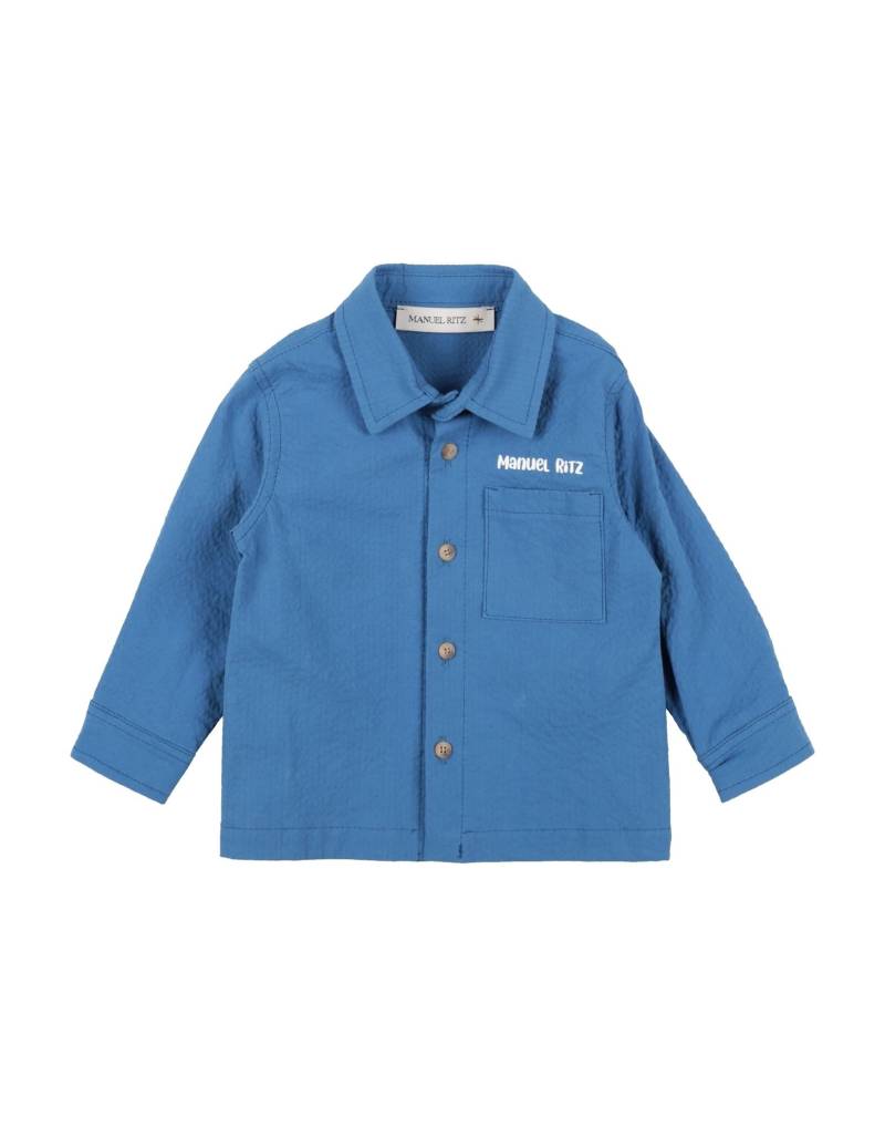 MANUEL RITZ Hemd Kinder Azurblau von MANUEL RITZ