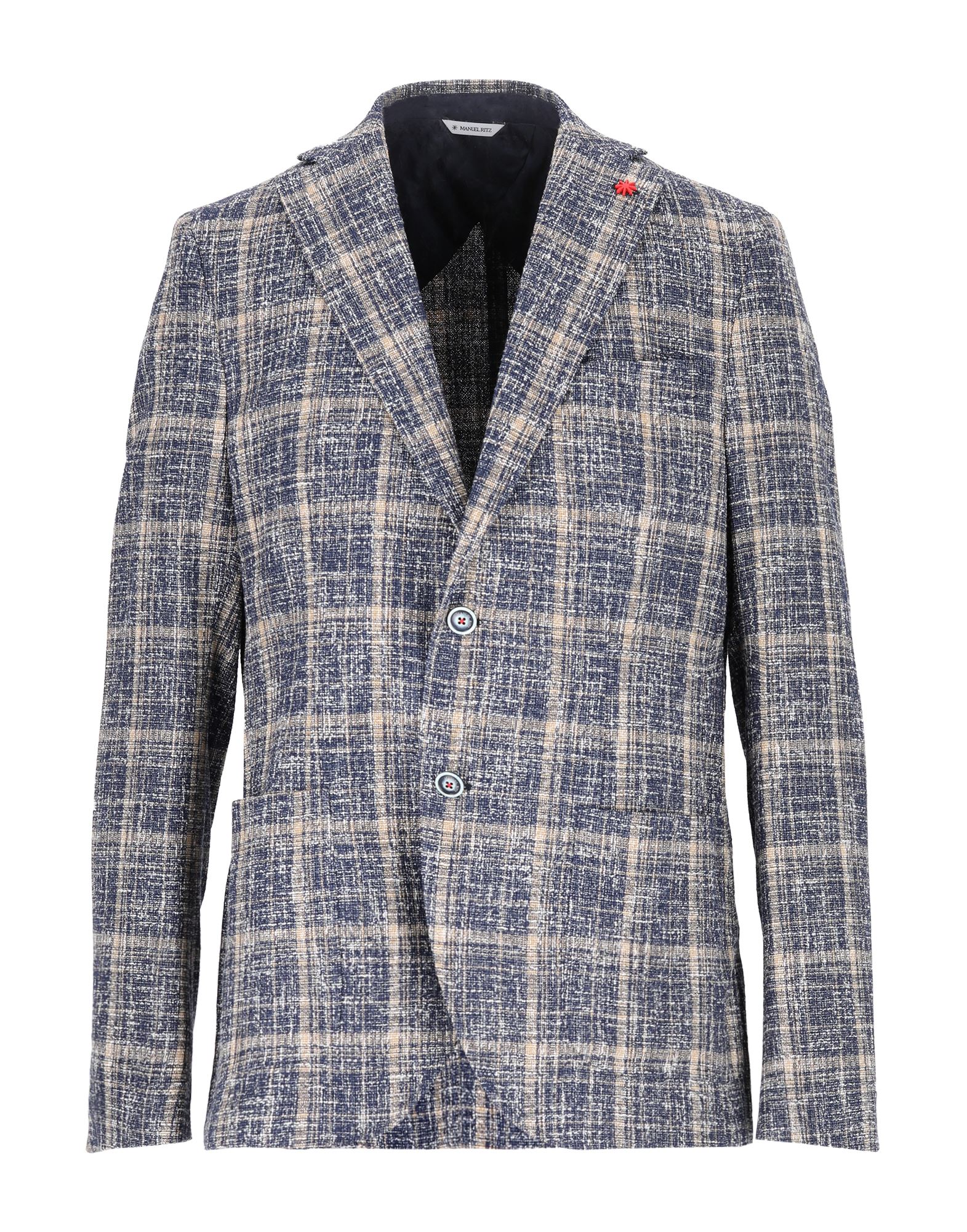 MANUEL RITZ Blazer Herren Taubenblau von MANUEL RITZ