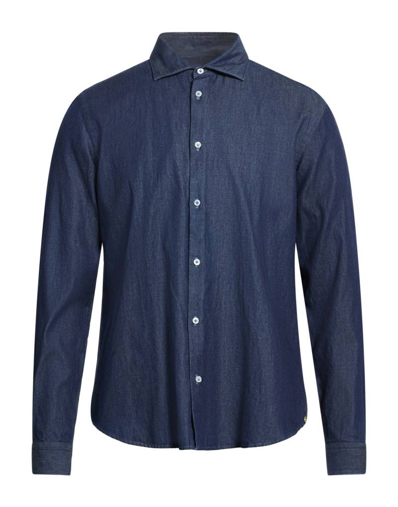 MANUEL RITZ Jeanshemd Herren Blau von MANUEL RITZ