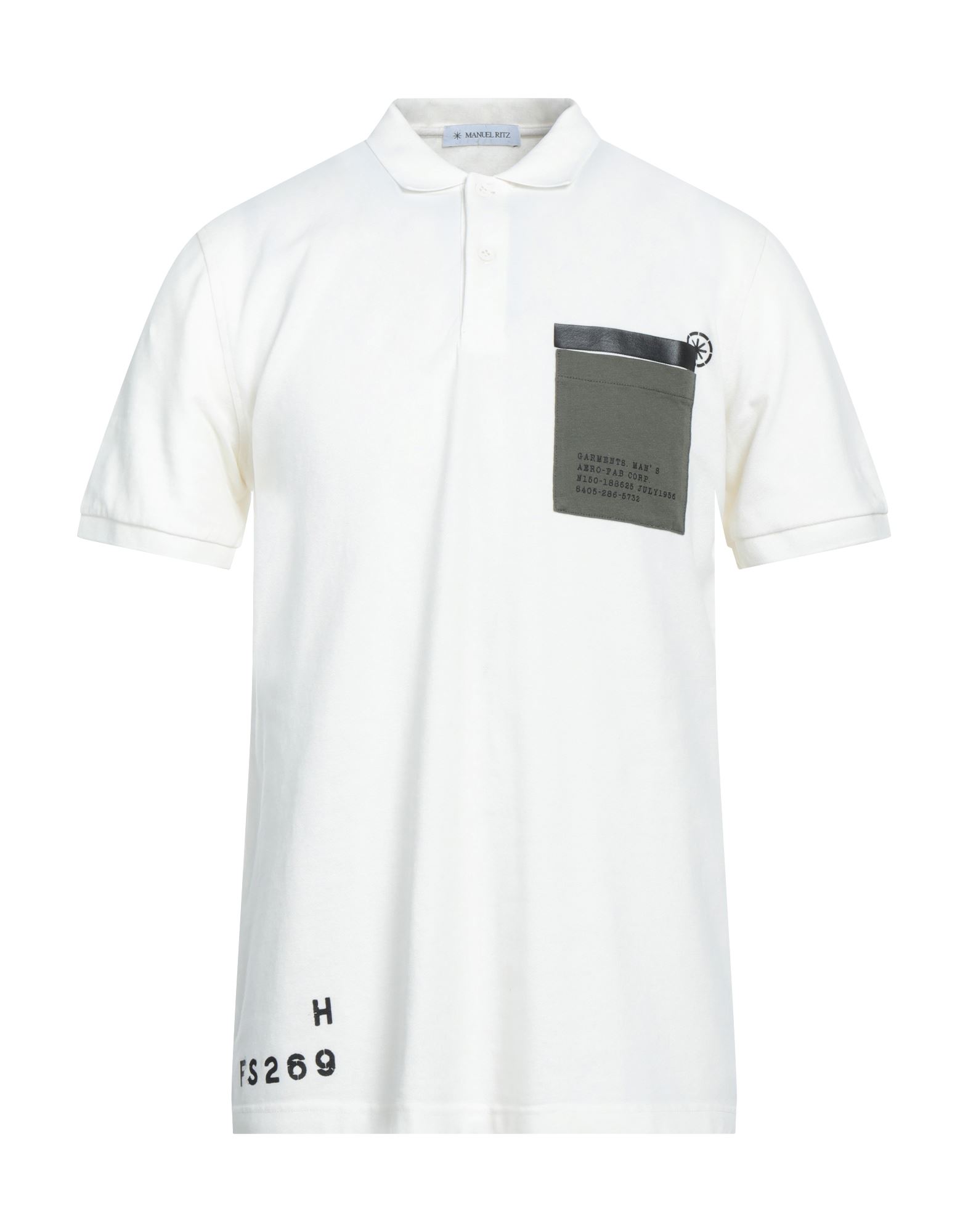 MANUEL RITZ Poloshirt Herren Elfenbein von MANUEL RITZ