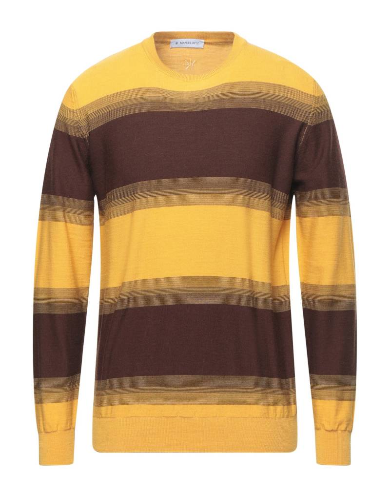 MANUEL RITZ Pullover Herren Gelb von MANUEL RITZ