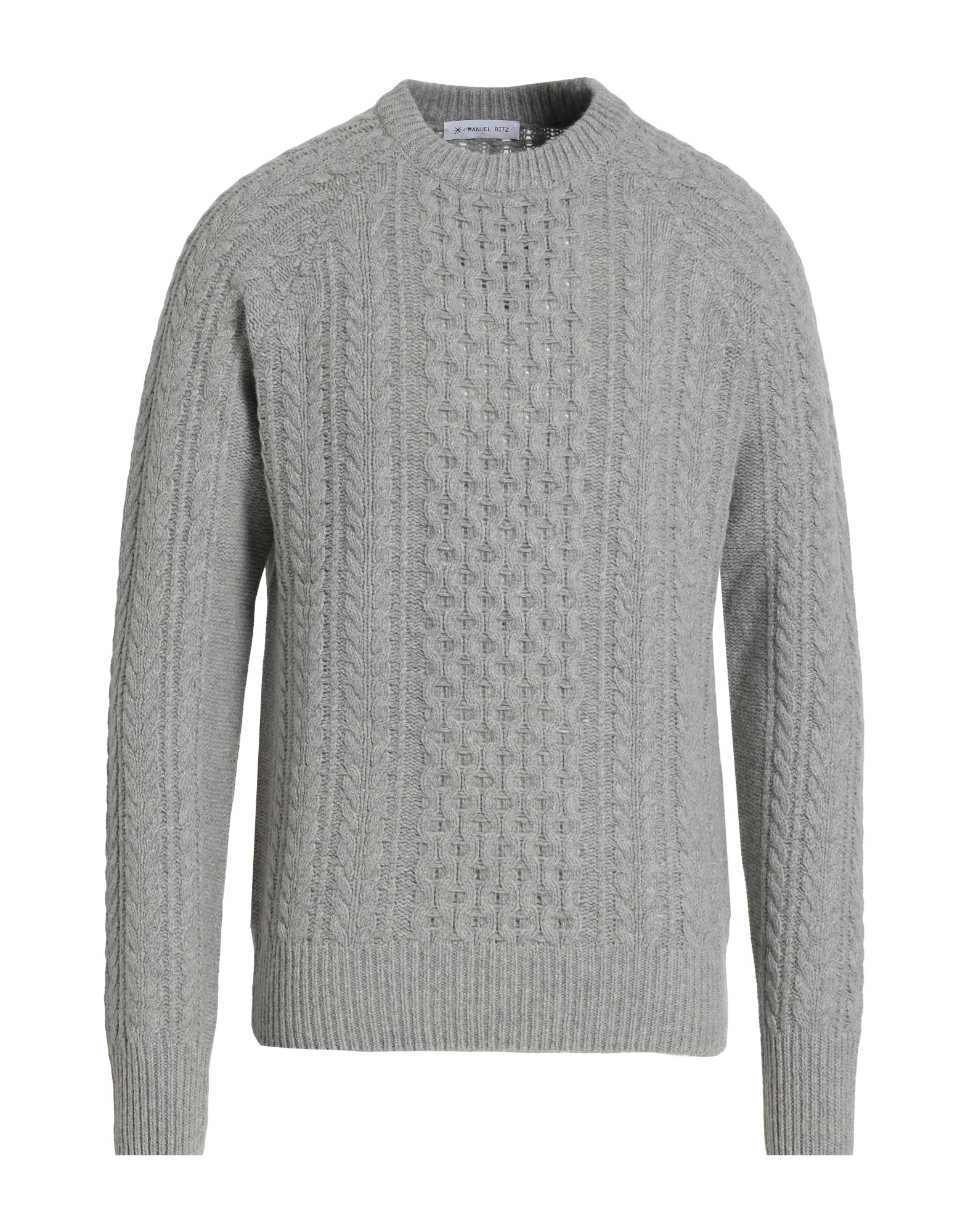 MANUEL RITZ Pullover Herren Hellgrau von MANUEL RITZ