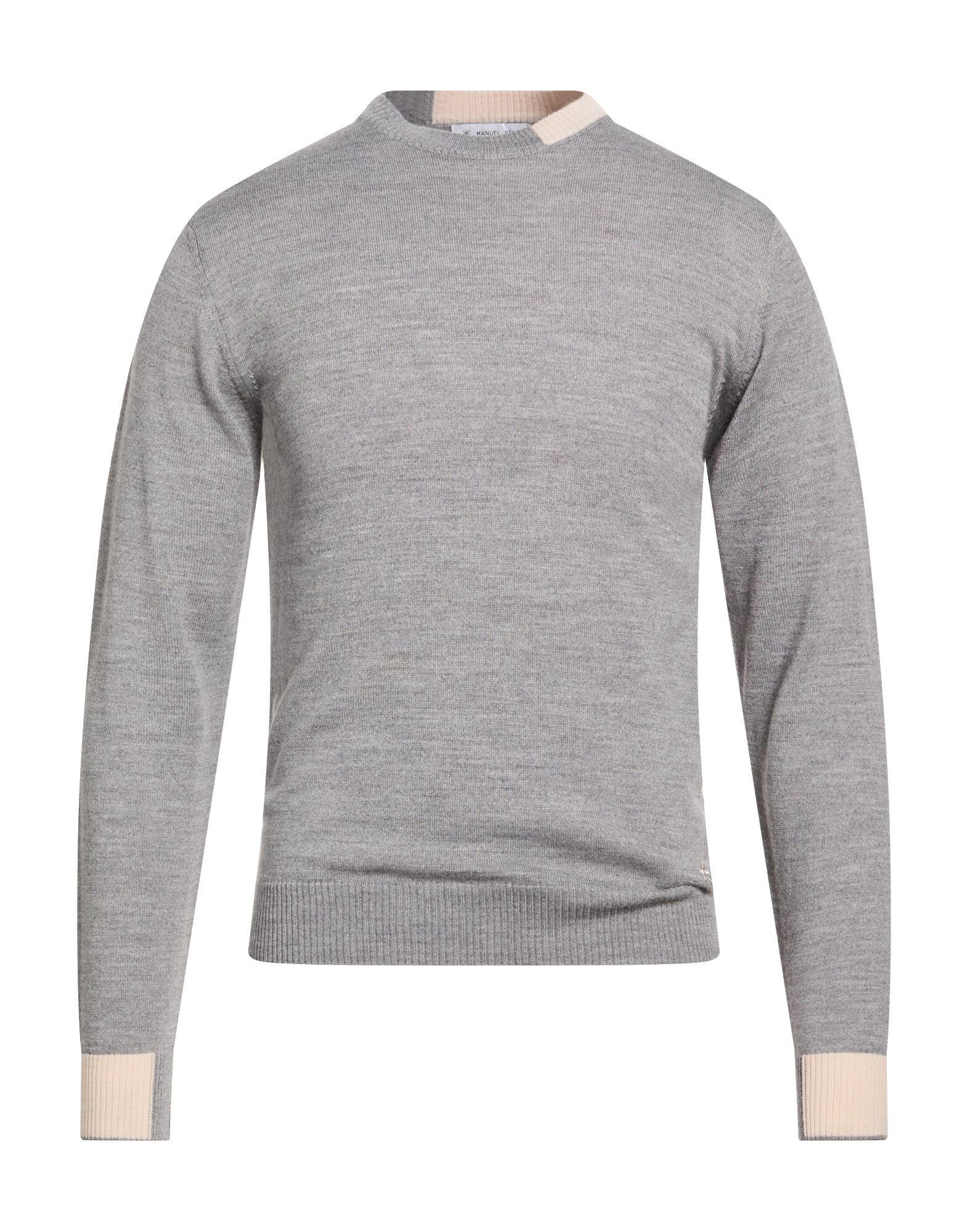 MANUEL RITZ Pullover Herren Hellgrau von MANUEL RITZ