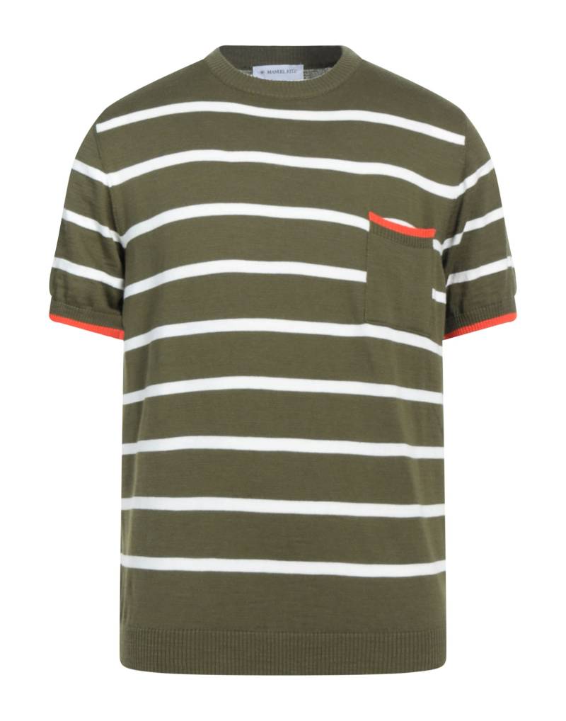 MANUEL RITZ Pullover Herren Militärgrün von MANUEL RITZ