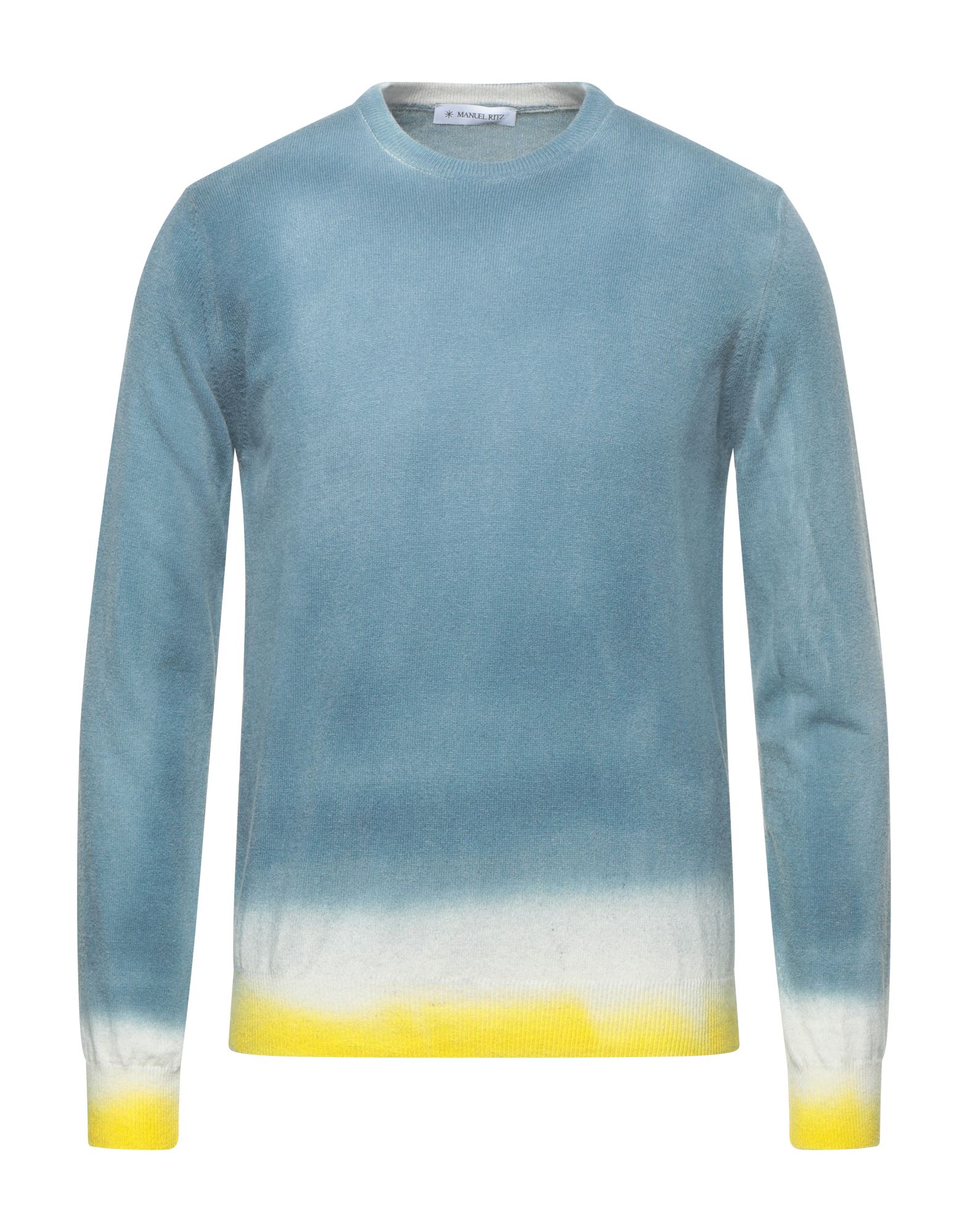 MANUEL RITZ Pullover Herren Taubenblau von MANUEL RITZ