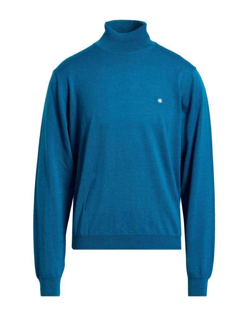 MANUEL RITZ Rollkragenpullover Herren Aquamarin von MANUEL RITZ