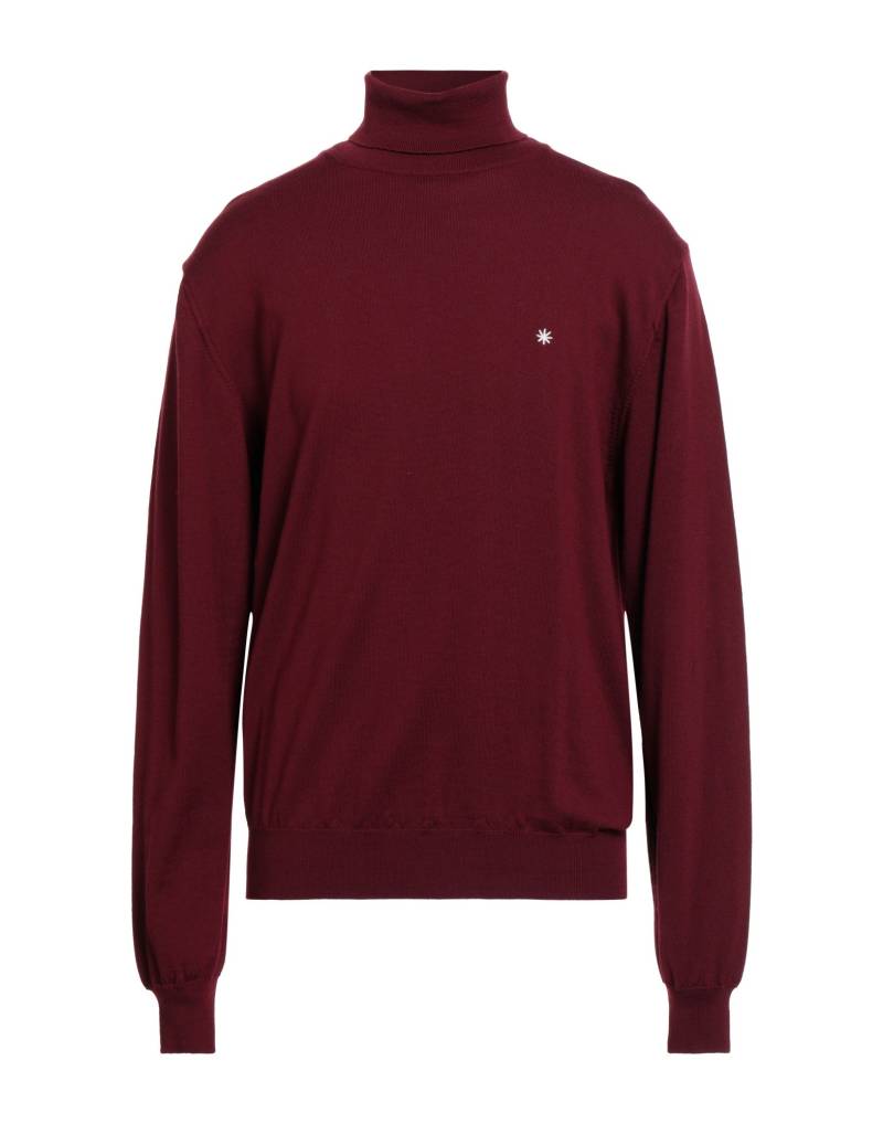 MANUEL RITZ Rollkragenpullover Herren Bordeaux von MANUEL RITZ