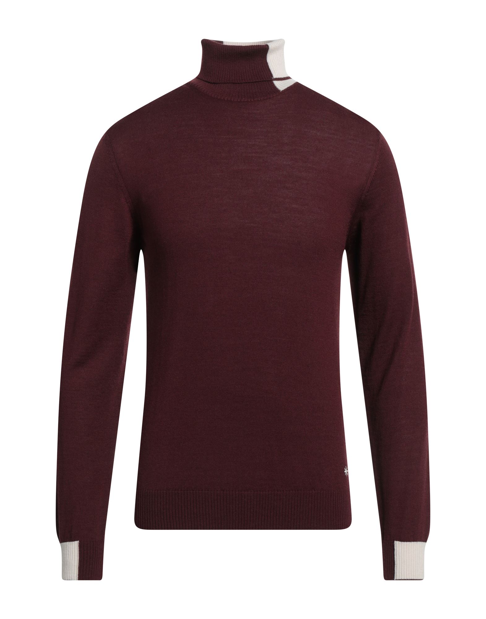 MANUEL RITZ Rollkragenpullover Herren Bordeaux von MANUEL RITZ