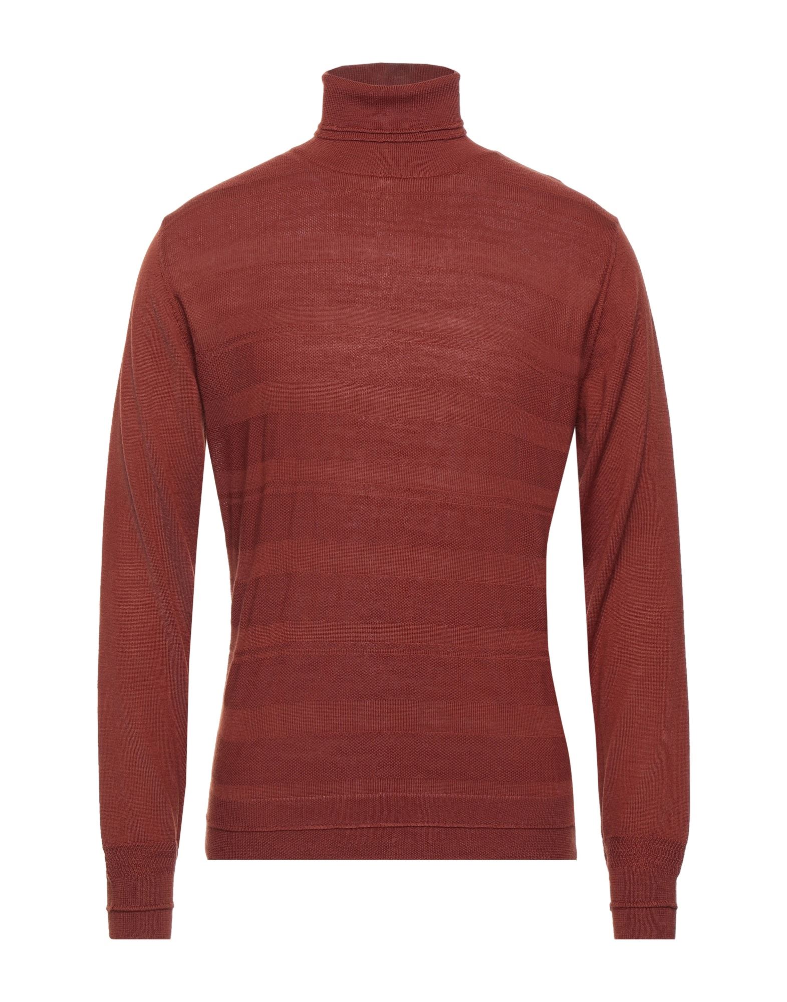 MANUEL RITZ Rollkragenpullover Herren Braun von MANUEL RITZ