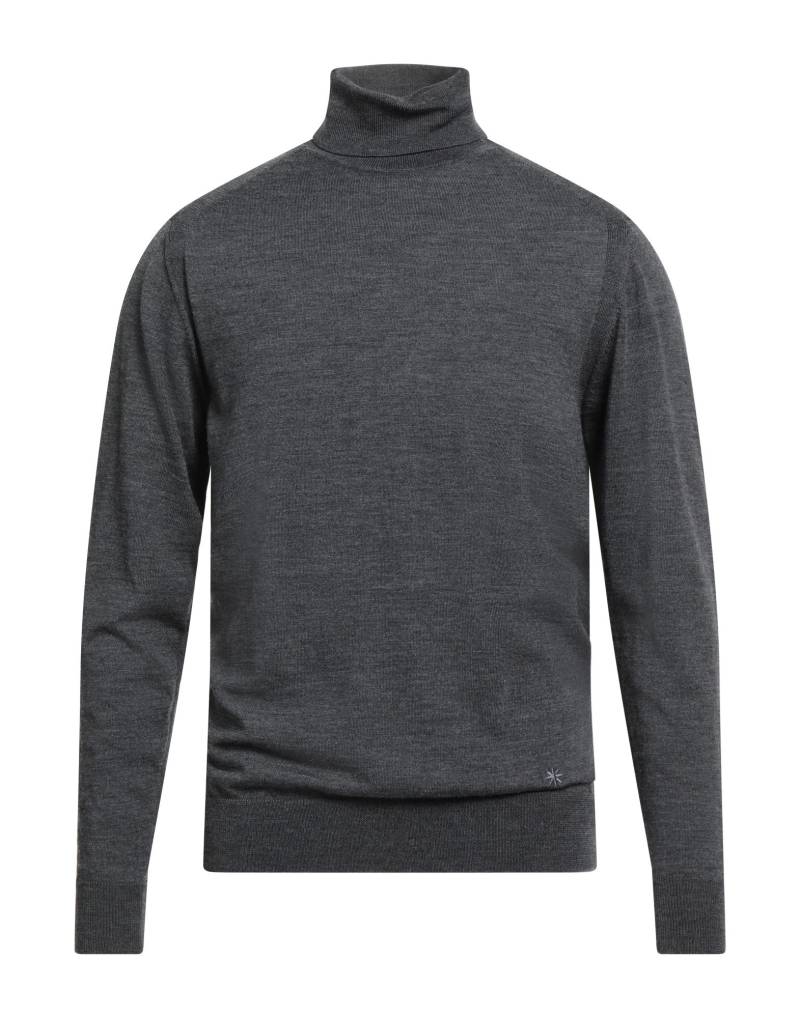 MANUEL RITZ Rollkragenpullover Herren Braungrau von MANUEL RITZ