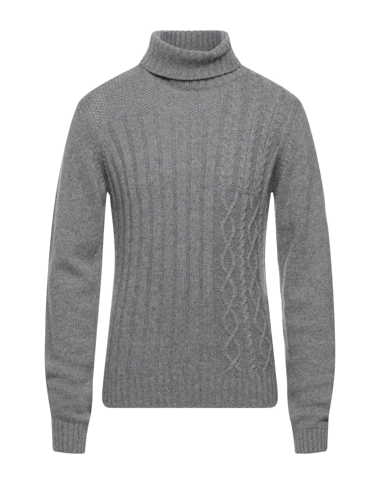 MANUEL RITZ Rollkragenpullover Herren Grau von MANUEL RITZ