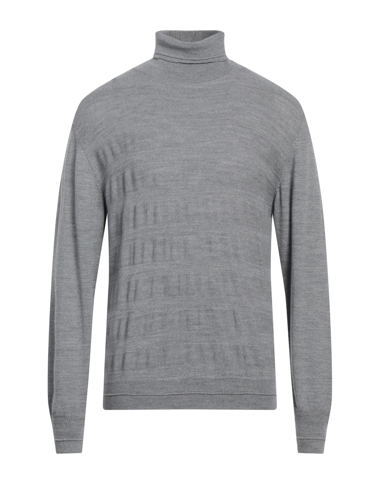 MANUEL RITZ Rollkragenpullover Herren Grau von MANUEL RITZ