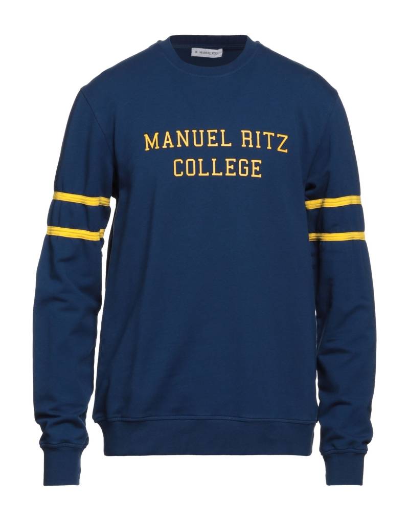 MANUEL RITZ Sweatshirt Herren Blau von MANUEL RITZ
