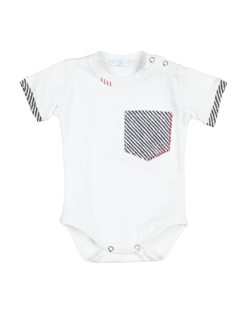 MANUELL & FRANK Strampelanzug Kinder Weiß von MANUELL & FRANK