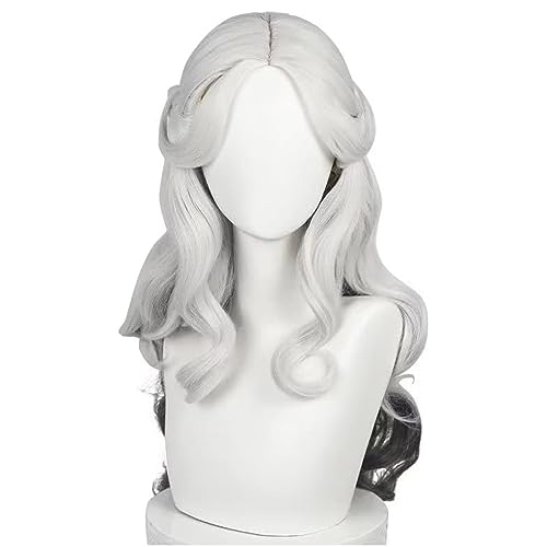 MANUKS Anime Cosplay Perücke für Psychologist Ada Mesmer,Gray Black Long Curly Halloween Kostüm Cosplay Perücke,Für Party Karneval Weihnachten von MANUKS