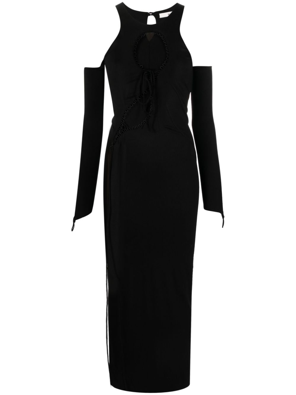 MANURI Maxikleid mit Cut-Outs - Schwarz von MANURI