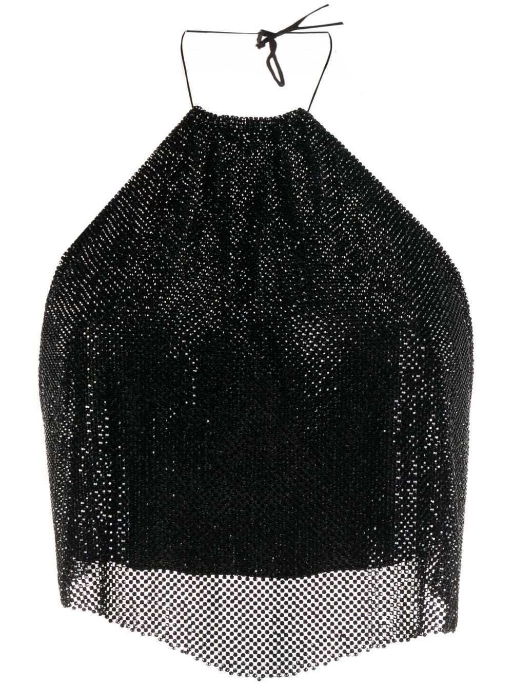 MANURI Top mit Strass - Schwarz von MANURI