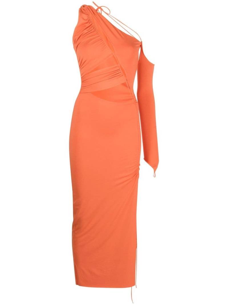 MANURI Asymmetrisches Midikleid - Orange von MANURI