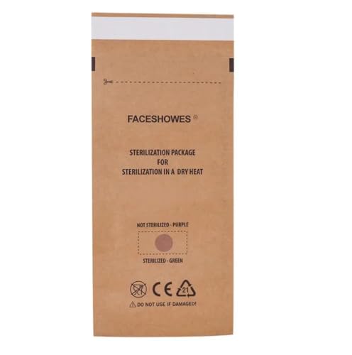 MANY BEAUTY Autoklav Sterilisationsbeutel 100 Stück- Selbstklebende Sterilisierungsbeutel - Papier Reinigungsbeutel - Sterilisierbeutel für Nagelwerkzeuge 130 x 200 mm von MANY BEAUTY