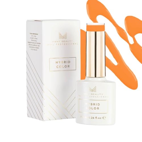 MANY BEAUTY UV Nagellack Aus Kürbis - Gel Nagellack UV - Präzise Lackierung mit UV Lack - Gellack UV mit Selbstnivellierender Formel - Perfekte Abdeckung Gel Nail Polish - 801 Pumpkin von MANY BEAUTY