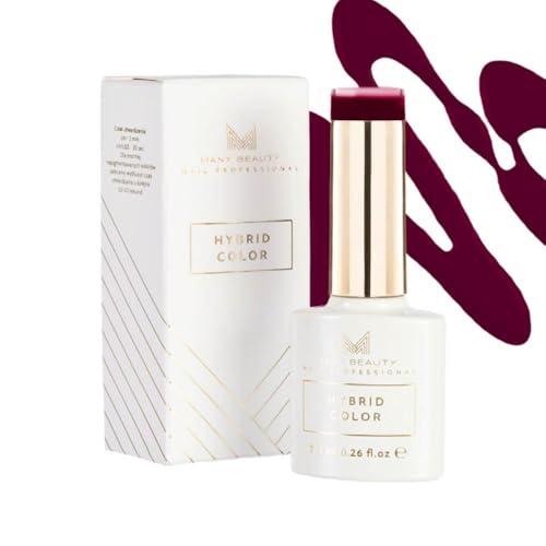 MANY BEAUTY UV Nagellack Kirsche - Gel Nagellack UV - Präzise Lackierung mit UV Lack - Gellack UV mit Selbstnivellierender Formel - Perfekte Abdeckung Gel Nail Polish - 502 Wine And Chill von MANY BEAUTY