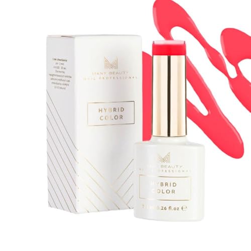 MANY BEAUTY UV Nagellack Leuchtend rosa - Gel Nagellack UV - Präzise Lackierung mit UV Lack - Gellack UV mit Selbstnivellierender Formel - Perfekte Abdeckung Gel Nail Polish - 402 Sunset von MANY BEAUTY