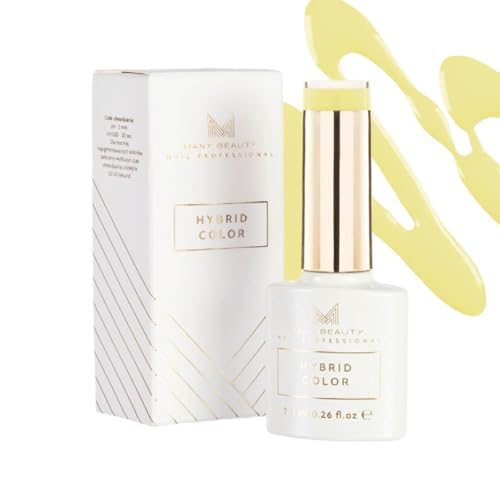 MANY BEAUTY UV Nagellack Pastell - Gel Nagellack UV - Präzise Lackierung mit UV Lack - Gellack UV mit Selbstnivellierender Formel - Perfekte Abdeckung Gel Nail Polish - 203 Banana Split von MANY BEAUTY