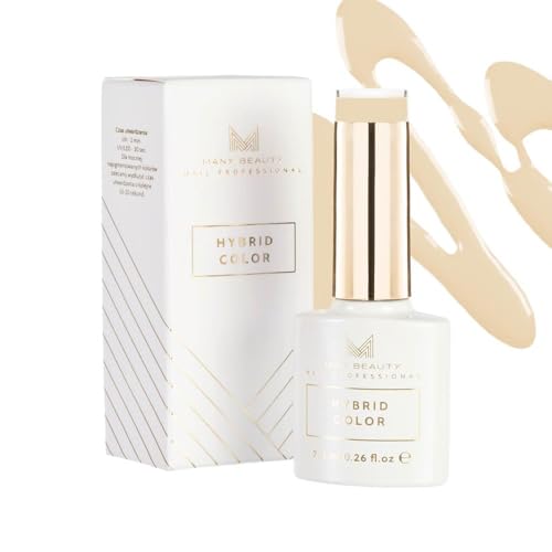 MANY BEAUTY UV Nagellack Pastellgelb - Gel Nagellack UV - Präzise Lackierung mit UV Lack - Gellack UV mit Selbstnivellierender Formel - Perfekte Abdeckung Gel Nail Polish - 1001 Sand von MANY BEAUTY