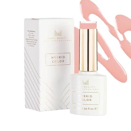 MANY BEAUTY UV Nagellack Pastellpfirsich - Gel Nagellack UV - Präzise Lackierung mit UV Lack - Gellack UV mit Selbstnivellierender Formel - Perfekte Abdeckung Gel Nail Polish - 1004 Peach Nude von MANY BEAUTY